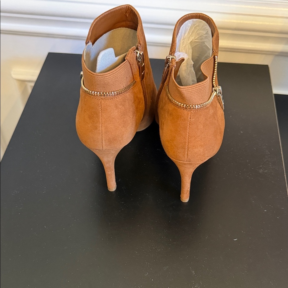 Marc Fisher Brown Heeled Boots